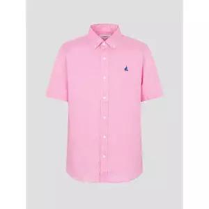 빈폴 남방 리넨 솔리드 반소매 셔츠 라이트 핑크 (BC5365C21Y)