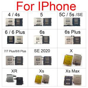 아이폰sd카드리더기 SIM 카드 트레이 소켓 홀더 XS XR MAX 6S 플러스 5S 5C 4S SE 리더 슬롯 어댑터 플렉스 케이블