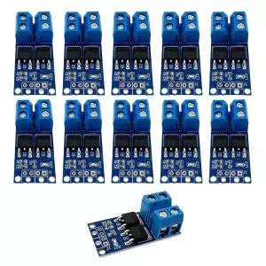 11PCS MOSFET 모터 컨트롤러 스위치 드라이버 모듈 DC 5V-36V 15A(30A 피크 400W) 0-20KHz PWM 조정 전자