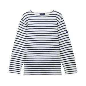 [세인트제임스] 여성 스트라이프 아이보리 네이비 긴팔티 59824223