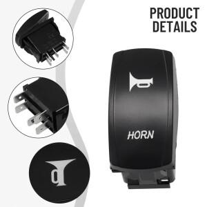 On Off 스위치 로커 12V/24V 5Pin ABS 토글 스피커 해양 자동차 보트 RV ATV 용 푸시 버튼