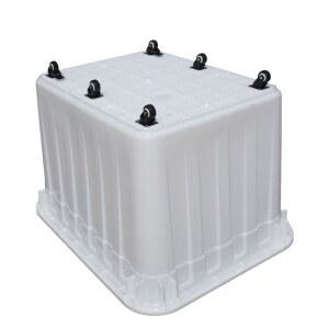 플라스틱 사각 다라이 고무통 강화 배추 벨브달린고무대야 우근 시멘트 미장 중형(5호)