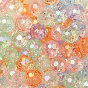 ANCADN 16mm 아크릴 구슬 UV 투명 컬러 비즈 축구 DIY 핸드메이드 팔찌 목걸이 휴대폰 체인 주얼리 제작