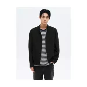 매장정품 에잇세컨즈 8SECONDS 스탠드 칼라 코튼 블루종 블랙 45533925 609911