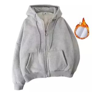 기모 후드집업 간절기 남녀공용 빅사이즈