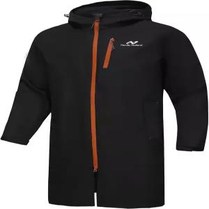 노르딕 아웃랜드 레인 재킷 남성 후드 메쉬 안감이 있는 방수 통기성 긴 레인코트 야외 활동용