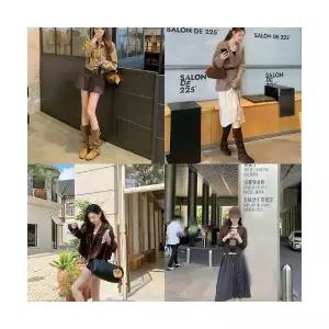 MN 여성 워커힐 마가죽 버전 리얼 가죽 버클 웨스턴 데님 부츠 가을 소프트셔링 스택 워커 인기3