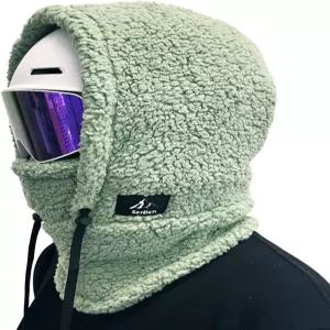 센렌 겨울 퍼지 발라클라바 플리스 스키 마스크 여성/남성 추운 날씨 넥 워머 튜브 써멀 셔파 후드 스카프