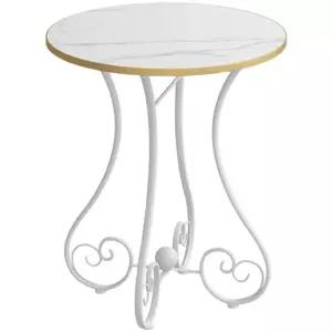 인 부부테이블 철제 세트 골동품 티테이블 발코니 리본 원탁 모던 유럽풍