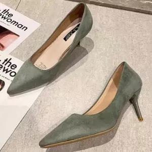 스텔레토힐트위드구두 여자 가을 패션 스웨이드 하이힐 펌프스 구두 코디