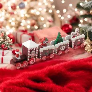 메리 크리스마스 원목 기차(쿠키) XB