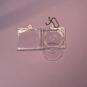 빈미니 소형 CD 케이스 키체인  DIY NFC 스마트 배낭 걸이식 장식 체인/클립  1 개