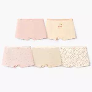 유니프랜드 여아동 메르시 드로즈(5매입) 60수면스판 유아팬티 키즈 주니어 어린이속옷