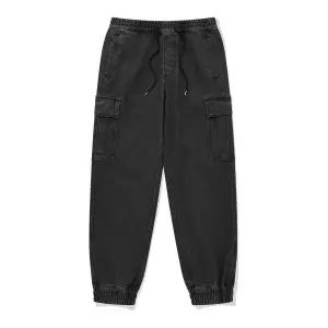 커버낫 COVERNAT 데님 카고 조거 팬츠 블랙