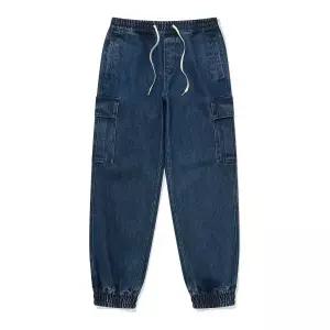 커버낫 COVERNAT 데님 카고 조거 팬츠 블루