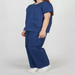 [로지프로] 여성용 병원근무복 청색 간호사바지 수술내의 병원복