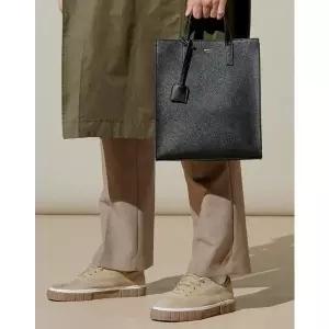 [헤지스](센텀시티점)[HAZZYS] [KEVIN] 블랙 가죽 HAZZYS로고 토트백 HJBA5E885BK