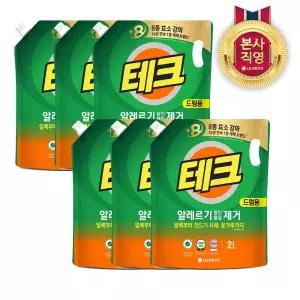 테크 알레르기 원인 제거 액체세제 리필 2L 드럼 x 6개