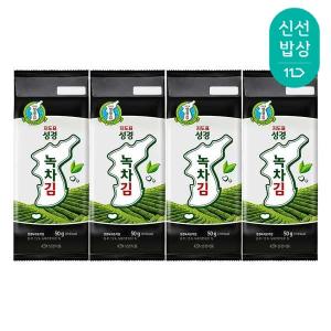 지도표 성경김 대용량 실속형 녹차김 50g 4봉