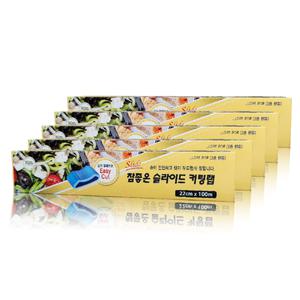 [참좋은리빙] 참 좋은 슬라이딩 커팅랩 22cm x 100m 위생 랩 5개