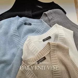 핫핑 [4계절템] 달콤양두 V넥루즈핏 니트조끼