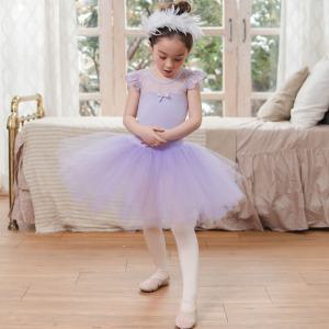 아동 유아 여아 러블리 발레 원피스 로나 퍼플 발레복