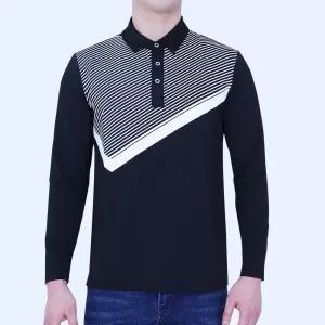 꽃중년 남자 봄 여름 골프티셔츠 긴팔 카라 얇은 상의 스판 기능성 셔츠 냉감 쿨맥스 쿨링 쿨론 중년