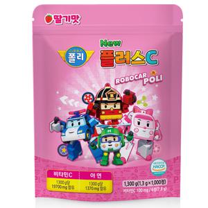 로보카폴리 뉴 플러스C 비타민 1000정 딸기맛 어린이 영양제