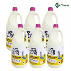 지오클린 배수구펑 2L x 6입 배수구클리너 악취제거 부식방지