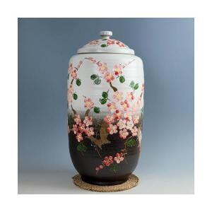 쌀독 일자투톤 매화 쌀통 쌀항아리 쌀보관통 20kg 현관 소금 항아리 Q058