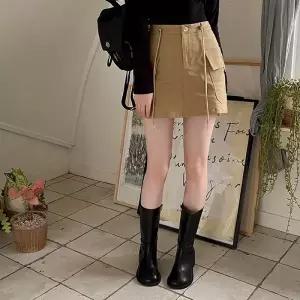 [코코블랑] 피버 스토퍼 카고스커트(길이선택)