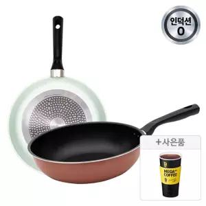 [브랜드픽~45%] 도루코 세븐티즈 IH 프라이팬 28cm+궁중팬 28cm