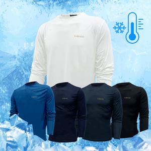 남성용 기능성 쿨링 냉장고 여름 긴팔티셔츠 냉감 작업복