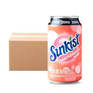 제로 복숭아레몬 소다 355ml 24입