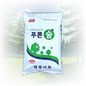 농사친구 푸른숲 20kg 발효 퇴비 톱밥 냄새없는 조경용 유기질 비료 부엽토 나무 이식 고추 배추 블루베리