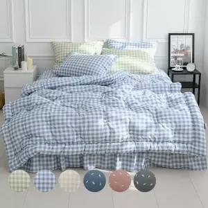 코코 기획 차렵이불 + 침대커버 + 베개커버 침구세트 SS / Q