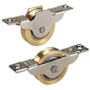 미닫이문 신주 오메가 호차 미소 ㄷ 레일 롤러 30mm 36mm 바퀴 캐스터 슬라이딩 도어 황동 평형 턱형 로라