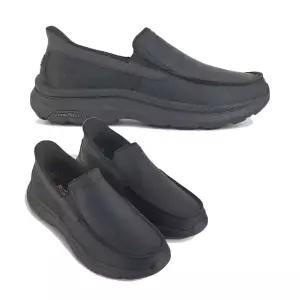 스케쳐스 슬립인스 릴렉스드 피트 슬립온 블랙