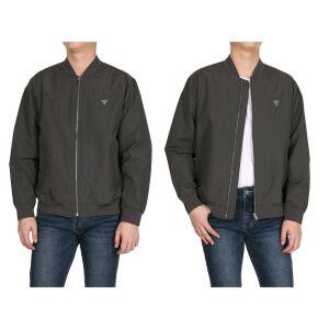 게스 남성 버머 자켓 남자 간절기 점퍼 보머 재킷 가을 봄 아우터 블루종 가벼운 항공점퍼 봄옷 얇은잠바