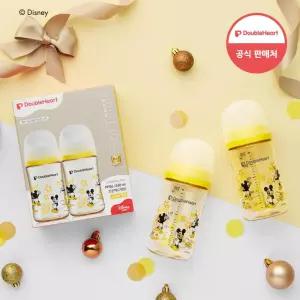더블하트 모유실감 디즈니 에디션 미키 클래식 240ml 트윈팩 / PPSU 젖병