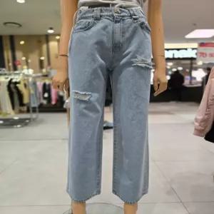 [에고이스트] 레벳 포인트 디스트로이드 데님 팬츠 ER2ODP56