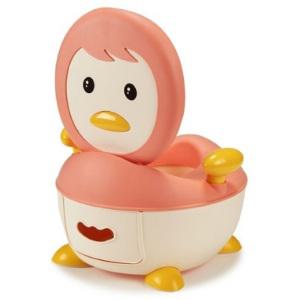 톨스토이 즐거운 아가 배변훈련 인체공학 시트 펭귄 디자인 유아 변기_일반형 핑크