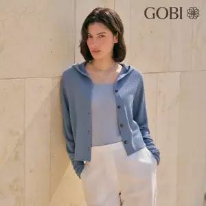 고비(GOBI) 실크 캐시미어 홀가먼트 후드가디건
