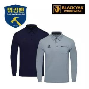 블랙야크 S-긴팔폴로티셔츠2 통기성 흡한속건 가슴포켓 남녀공용 간절기 봄여름 긴팔티