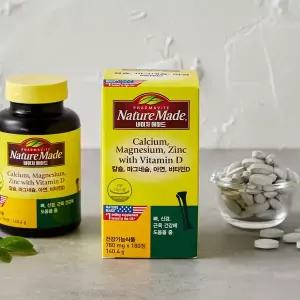 네이처메이드 칼슘/마그네슘/아연/비타민D (180정)