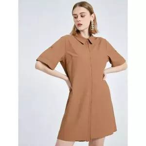 [하프클럽/샤트렌]패턴 저지 원피스 베이지 HCCMOP206