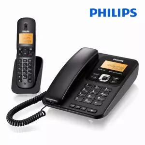 필립스 디지털 유무선 전화기 2.4GHz DCTG182+AA건전지20개