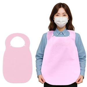 200매_고급형 일회용 앞치마 부직포 위생 앞치마 업소용 식당 손님용 핑크
