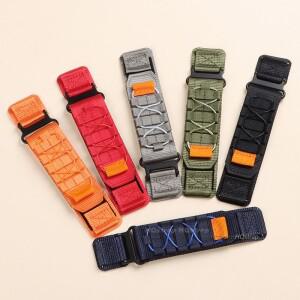 호환품 삼성 갤럭시 워치 나일론 시계 스트랩, 어메이즈핏, 화웨이 GT3 팔찌, 밀리터리 밴드, 4 6 클래식 5