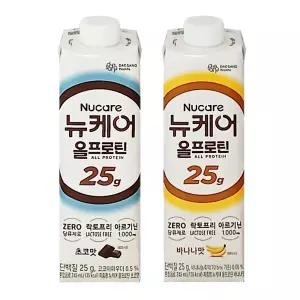 뉴케어 올프로틴 245ml 바나나맛12+초코맛12 / 단백질음료